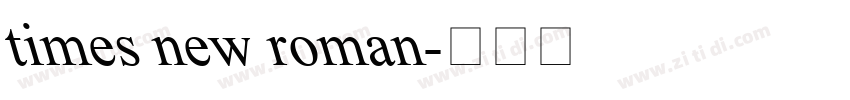 times new roman字体转换